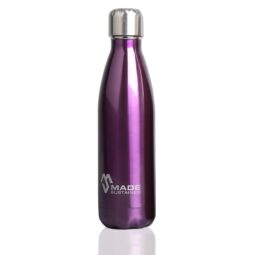 Made Sustained RVS Knight waterfles - 500 ml - Paars